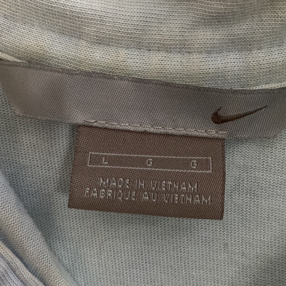 Nike light blue women’s long sleeve top 100% cotton size large - Picture 4 of 6